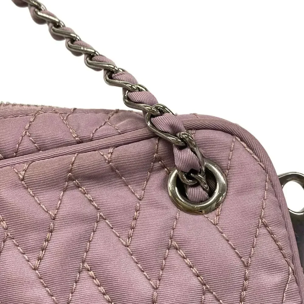 Prada Handbag Light Purple Nylon Leather